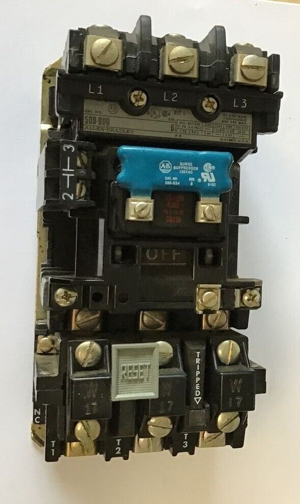 ALLEN BRADLEY 509-BOD STARTER SER.B SIZE 1 115-120V CB236 W/ W17 HEATER