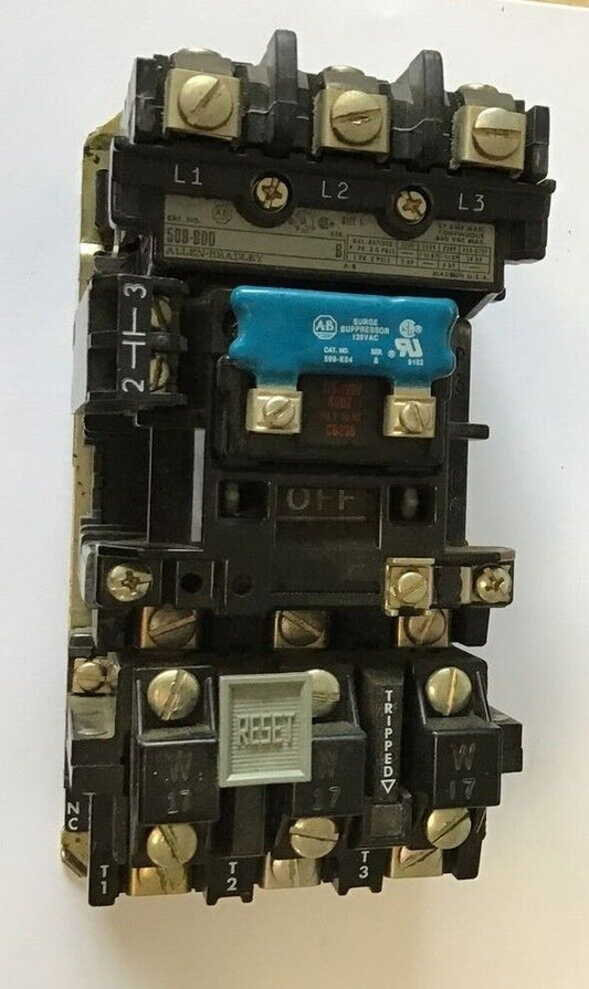 ALLEN BRADLEY 509-BOD STARTER SER.B SIZE 1 115-120V CB236 W/ W17 HEATER