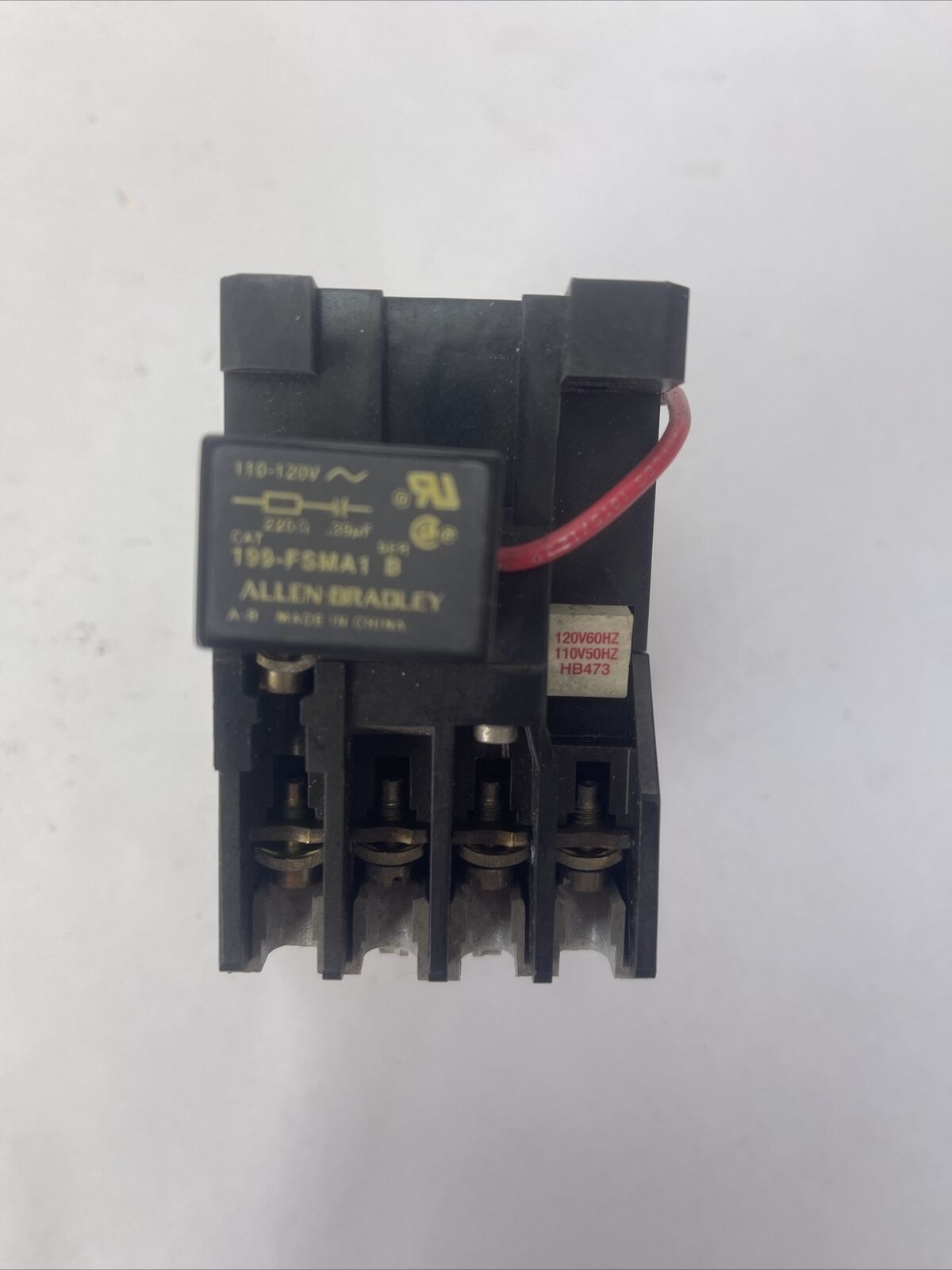 ALLEN BRADLEY STARTER 100-A24ND3 SER C CONTACTOR 24A 600VAC 20HP COIL 120V 60HZ