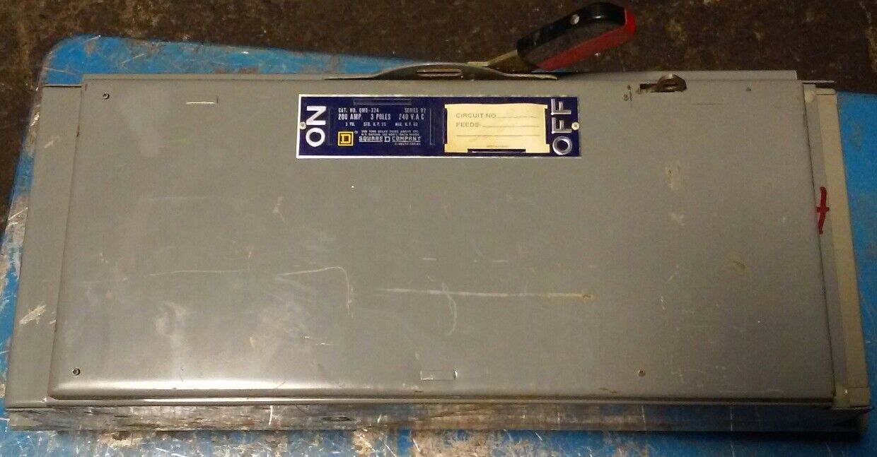 SQUARE D QMB-324 PANELBOARD SWITCH 200AMP 240VAC