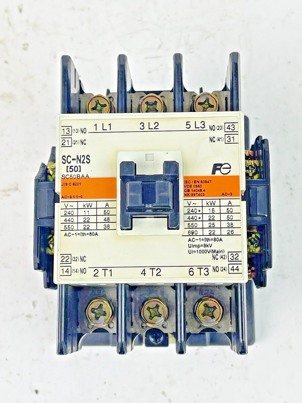 FUJI - SC-N2S - MAGNETIC CONTACTOR - 10A, 120VAC, 50/60HZ & SZ-Z35 SURGE SUPP