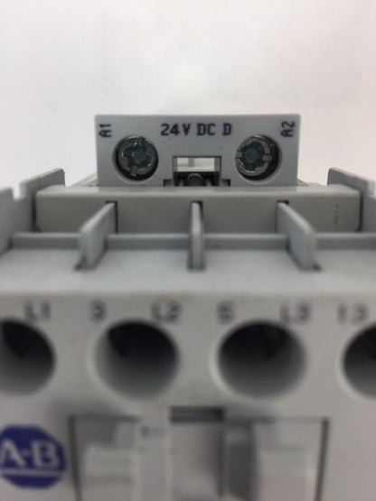 ALLEN BRADLEY 100-C09D*10 CONTACTOR 600VAC 25A COIL 24VDC