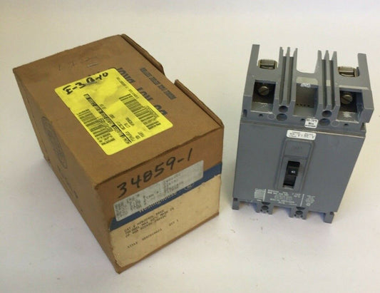 WESTINGHOUSE HFB2040L CIRCUIT BREAKER 40AMP 600VAC 250VDC 2POLE 4997D19G23