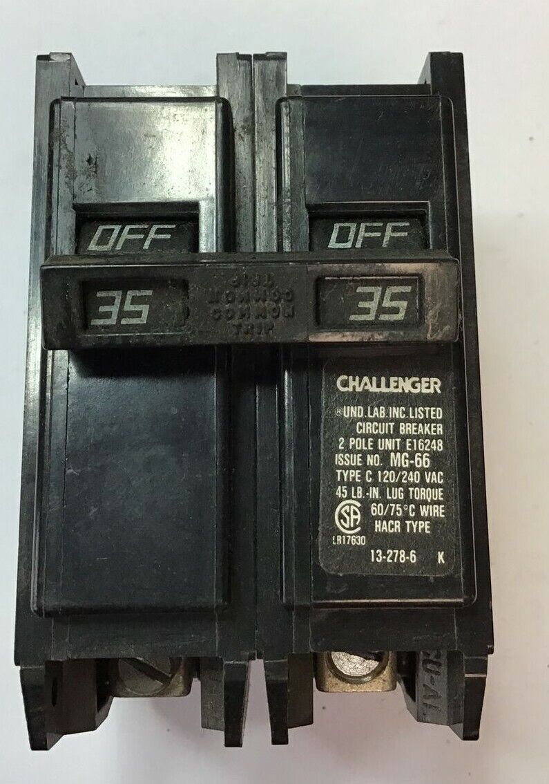 CHALLENGER C235 120/240VAC TYPE C 2POLE ***LOTOF2***