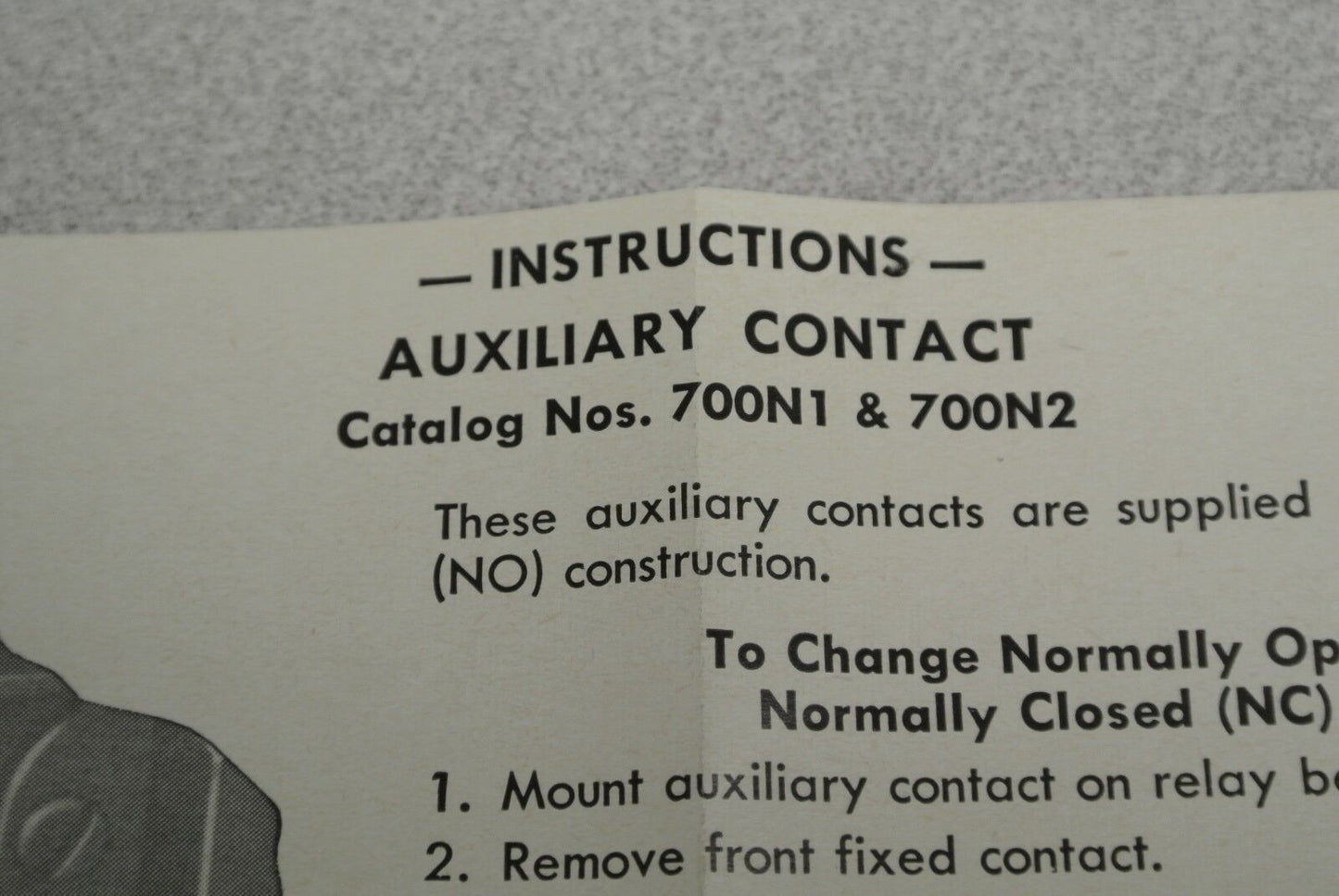 ALLEN-BRADLEY 700-N1 AUXILIARY CONTACT, LEFT HAND / NEW SURPLUS