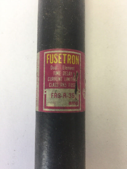 FUSETRON FRS-R-35 FUSE 600VAC 35AMP DUAL ELEMENT TIME DELAY CLASS RK5 (LOT OF 6)