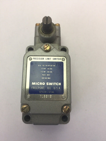 MICRO SWITCH A DIVISION OF HONEYWELL 1LS212 LIMIT SWITCH