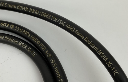 GATES 6G2 HYDRAULIC 10' HOSE 4800PSI 33.0MPA 3/8" SAE 100R2