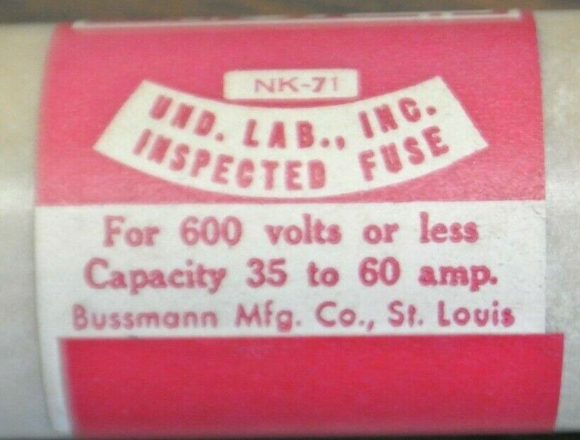 LOT of 6 / BUSS RES35 SUPER-LAG RENEWABLE FUSE / 35A / 600V / NEW SURPLUS