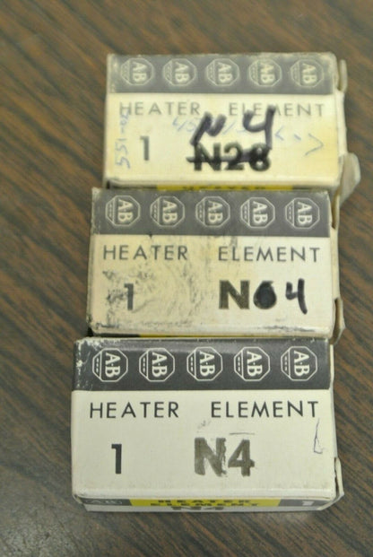 LOT of 3 / ALLEN-BRADLEY N4 THERMAL OVERLOAD HEATER ELEMENTS