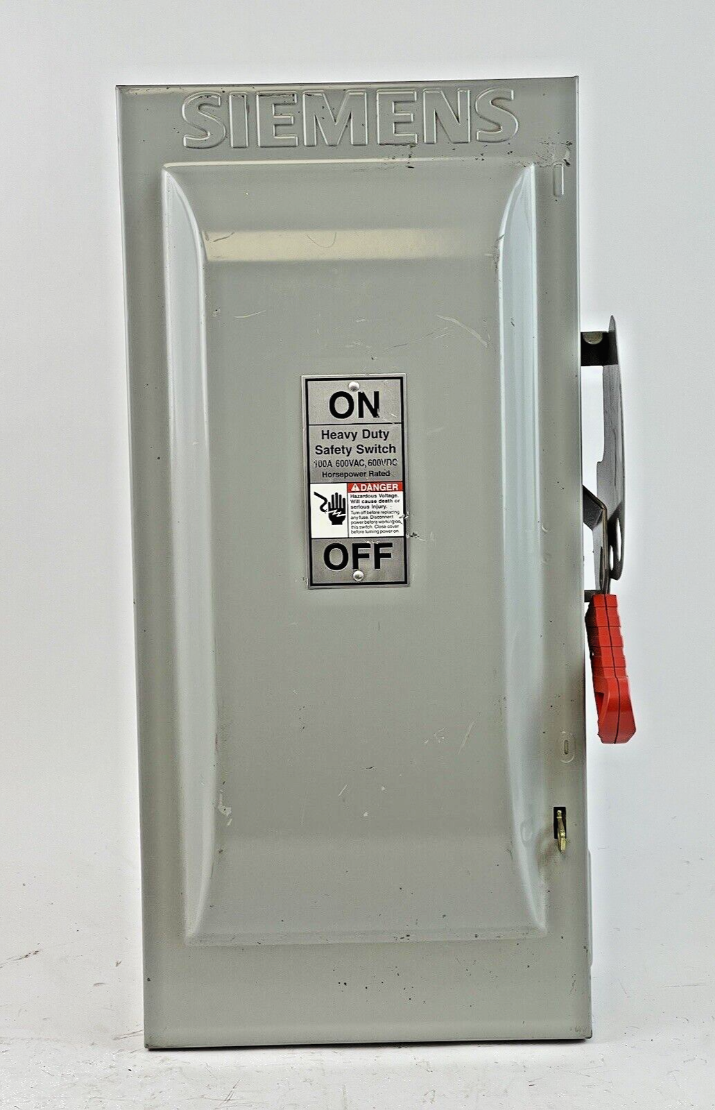 SIEMENS - HNF363 - ENCLOSED SWITCH - 3 POLE, 100A, 600 VAC, 600 VDC