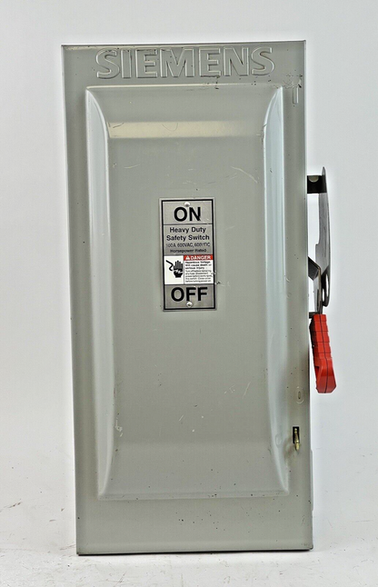 SIEMENS - HNF363 - ENCLOSED SWITCH - 3 POLE, 100A, 600 VAC, 600 VDC