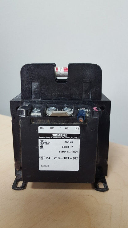 SIEMENS 150VA 105°C CONTROL TRANSFORMER W/ FUSE BLOCK 24-213-101-021 24213101021