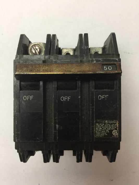 GE THQC32050 CIRCUIT BREAKER 50AMP 240VAC 3 POLE