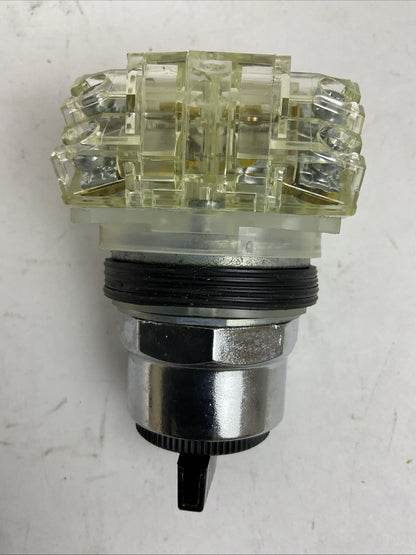 SCHNEIDER 9001KS43BH2 SELECTOR SWITCH BLACK KNOB 3 POSITIONS