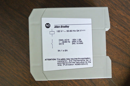 ALLEN-BRADLEY 700-ZBR100AZ1 Ser. A SAFETY RELAY 120V / 24V - NEW SURPLUS