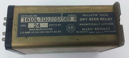 ALLEN BRADLEY, 1610L-T0220SX589, SER. A, DRY REED RELAY,24VDC,1A,15VA,150VAC/DC
