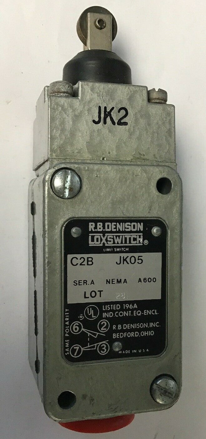 GOULD C2B JK05 W/JK2 OPERATING HEAD R.B. DENISON LIMIT SWITCH SER.A NEMA A600