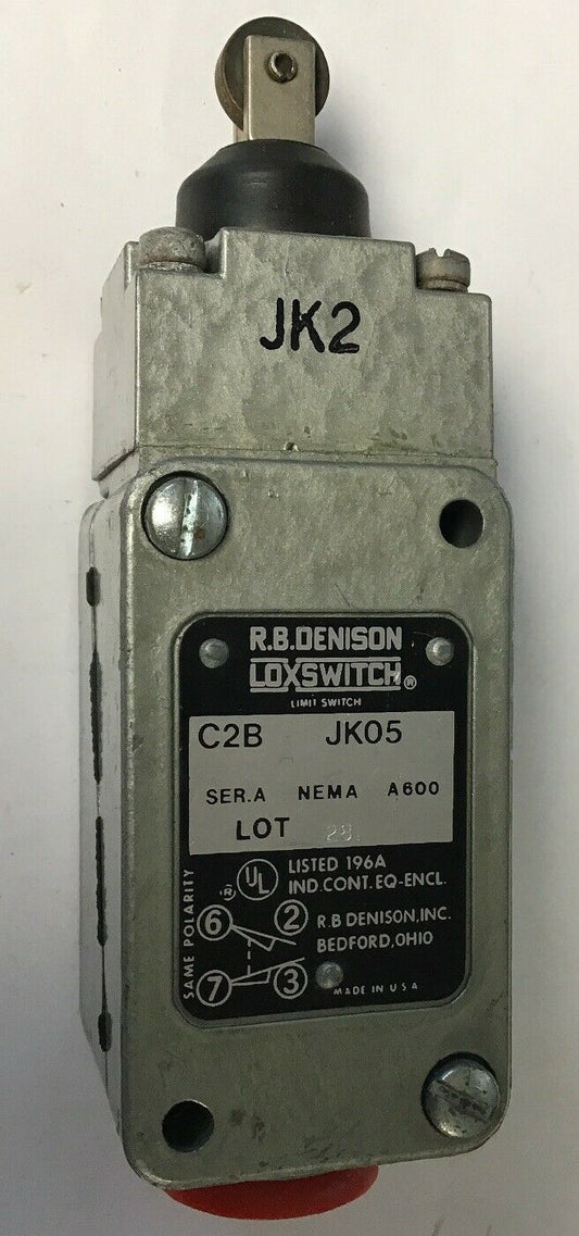 GOULD C2B JK05 W/JK2 OPERATING HEAD R.B. DENISON LIMIT SWITCH SER.A NEMA A600