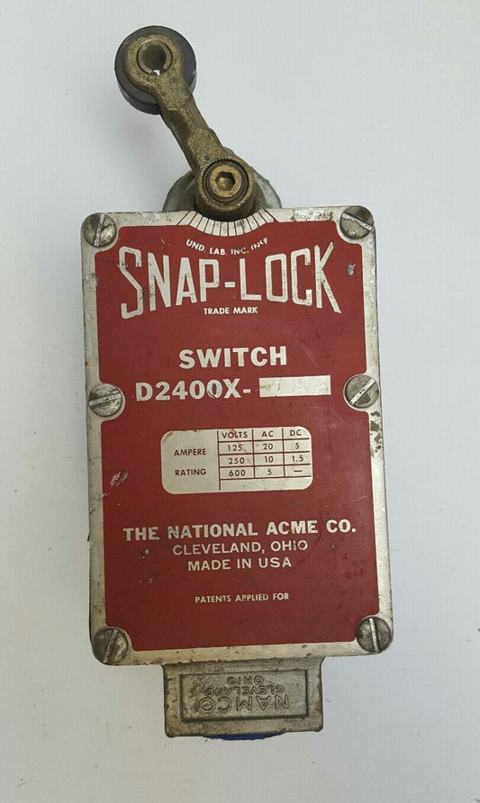 NAMCO CONTROLS D-2400X-1 SNAP-LOCK LIMIT SWITCH