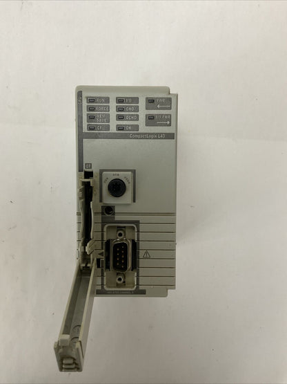 ALLEN BRADLEY 1768-L43 SER B FW 1.04 COMPACT LOGIX CONTROLLER