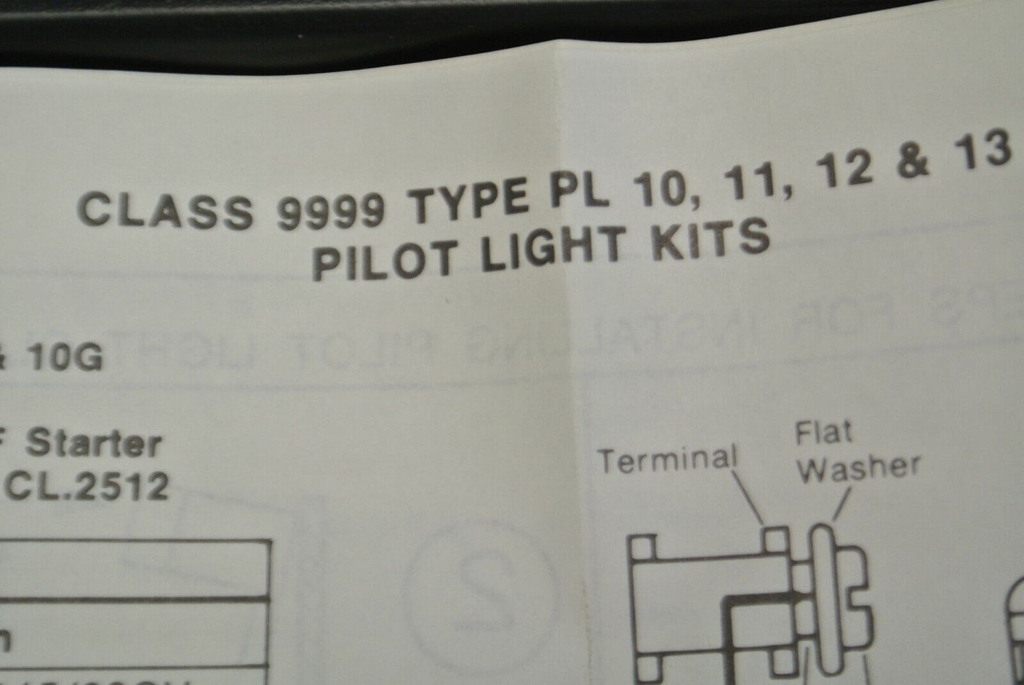SQUARE D 9999 PL-10G PILOT LIGHT KIT / GREEN / for TYPE F MANUAL STARTER / NEW