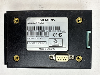 SIEMENS 6SL3224-0BE27-5UA0 SINAMATIC POWER MODULE 240 BOP-2 CU240E-2 DP-F CONTRO