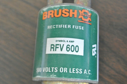 ECONOMY / BRUSH RFV600 RECTIFIER /SEMICONDUCTOR FUSE / 600A / 500V / NEW SURPLUS