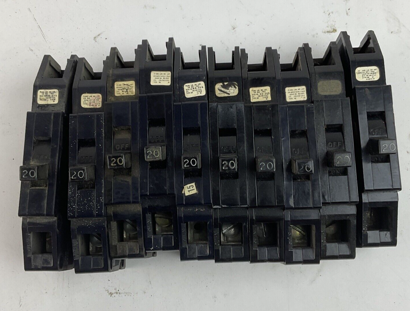 ZINSCO/SYLVANIA QB120 CIRCUIT BREAKER 20A ****LOTOF10****