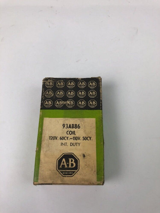 ALLEN BRADLEY 93AB86 COIL 120 V 60 CY 110 V 50 CY INT.DUTY