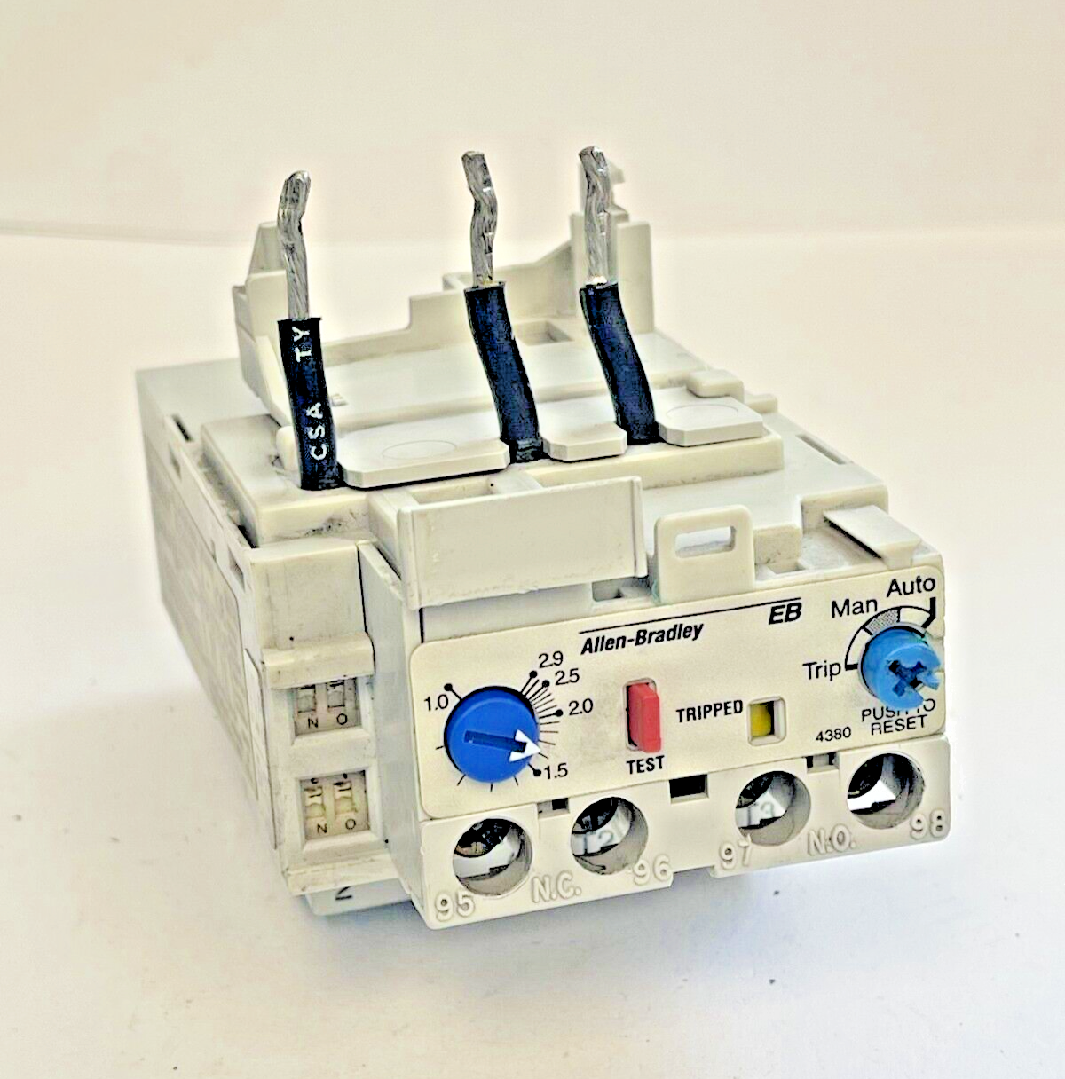 ALLEN BRADLEY - EB1DB SER. B - 1.0-2.9 A OVERLOAD RELAY