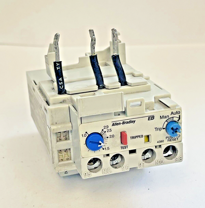 ALLEN BRADLEY - EB1DB SER. B - 1.0-2.9 A OVERLOAD RELAY