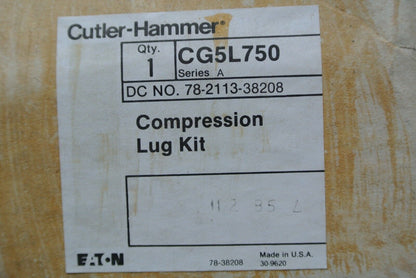 CUTLER-HAMMER CG5L750 - COMPRESSION LUG KIT - NEW SURPLUS