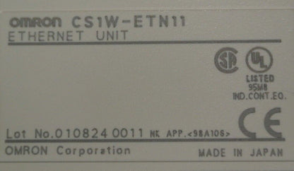 OMRON CS1W-ETN11 / ETHERNET UNIT