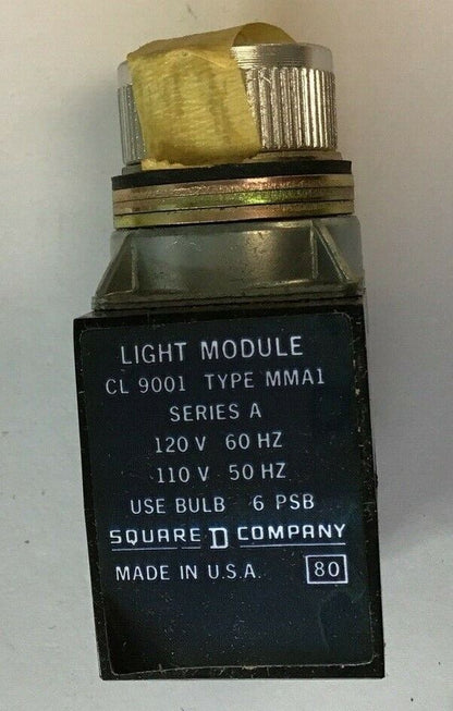 SQUARE D 9001 M2LA1 ILLUMINATED PUSHBUTTON SER.A 120/110V 60/50HZ