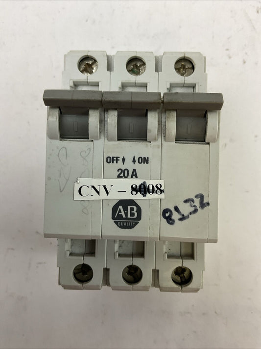 ALLEN BRADLEY 1492-CB3G200 MANUAL MOTOR CONTROLLER 20A SER B