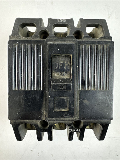 GE TQ32050 240VAC 50AMP 3POLE CIRCUIT BREAKER