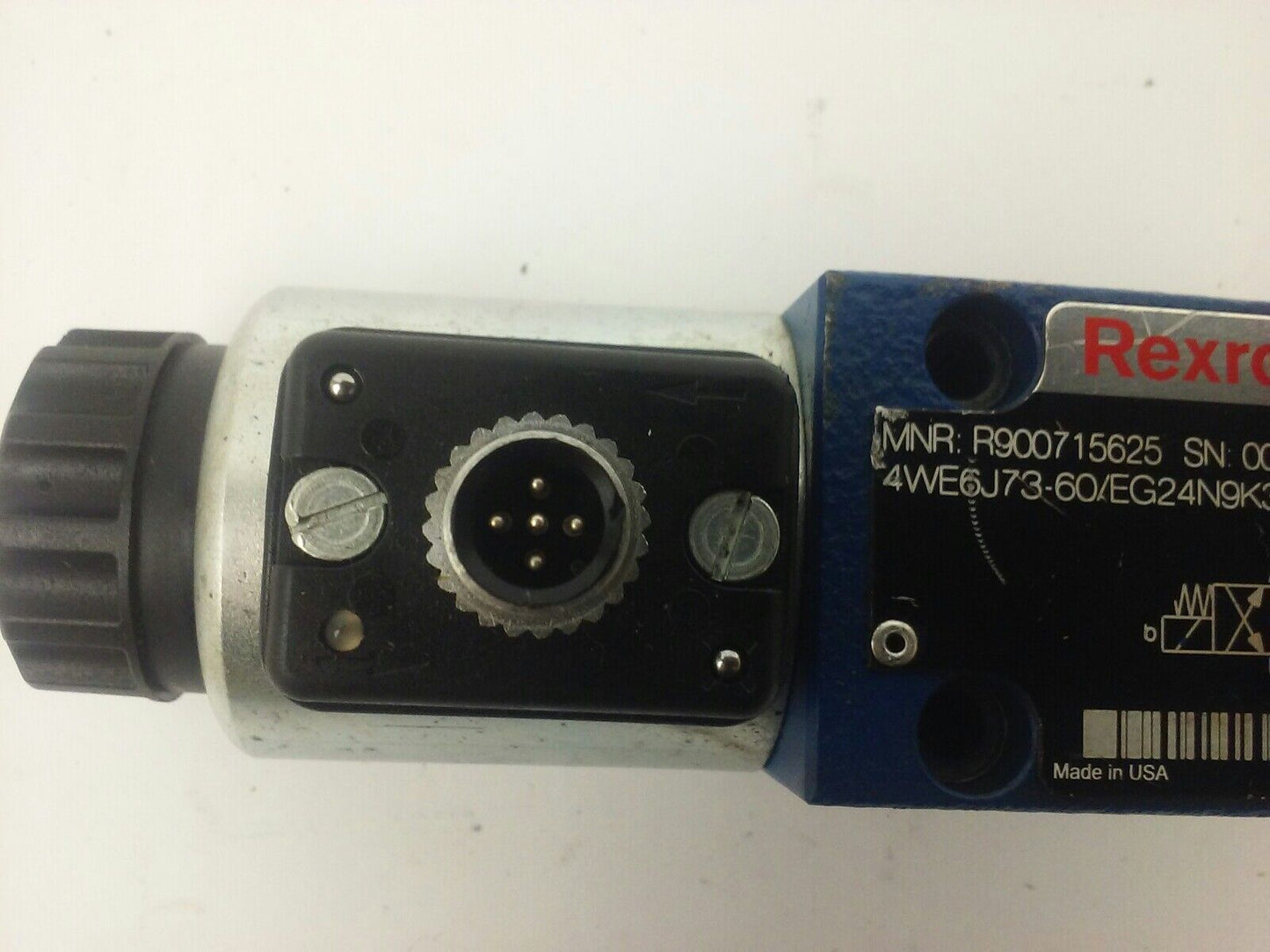 REXROTH, DIRECTIONAL VALVE, 4WE6J73-60/EG24N9K33L/A12=AN, MNR:R900715625, USED
