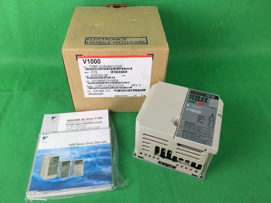 YASKAWA V1000 DRIVE CIMR-VUBA0012JAA 1PH 24A INPUT 3PH 12A OUTPUT