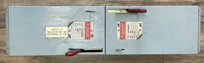 GE ADS36060HD FUSIBLE PANELBOARD SWITCH UNIT 60A 600V 50HP 3P SPECTRA SERIES