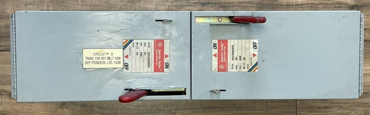 GE ADS36060HD FUSIBLE PANELBOARD SWITCH UNIT 60A 600V 50HP 3P SPECTRA SERIES