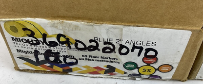 MIGHTY LINE BLUE FLOOR TAPE ANGLE SHAPE 2" 100 ANGLES IN CASE