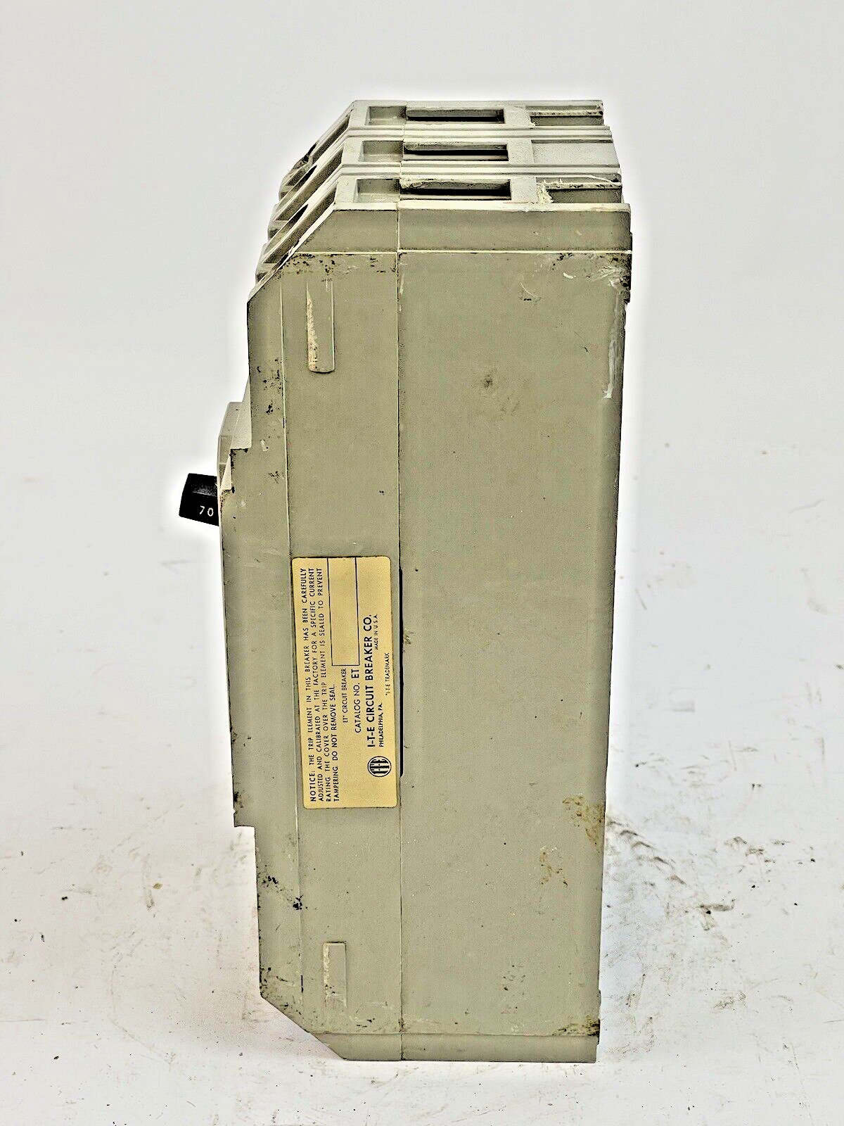 ITE / SIEMENS - H4165 - CIRCUIT BREAKER - 70 AMP, 250 DC, 600 VAC, 3 POLE