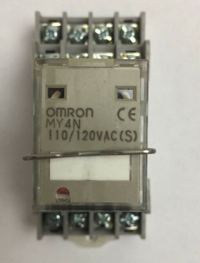 OMRON MY4N RELAY 110/120VAC PYF14A-C SOCKET SCREW TERMINAL 300V 10A (LOT OF 3)