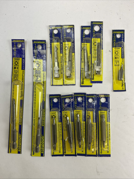 EAZYPOWER ISOMAX CONTRACTOR QUALITY SQUARE RECESS BIT LOT
