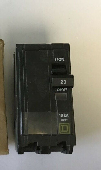 SQUARE D QO220H CIRCUIT BREAKER 20A 240VAC 50/60HZ 2POLE