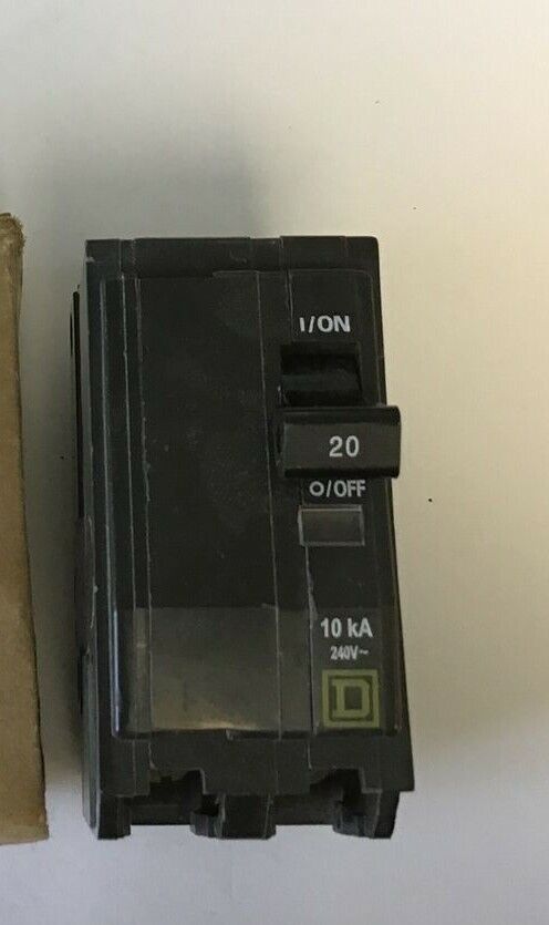 SQUARE D QO220H CIRCUIT BREAKER 20A 240VAC 50/60HZ 2POLE
