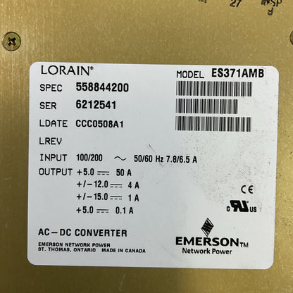 LORAIN ES271AMB POWER SUPPLY AC-DC CONVERTER