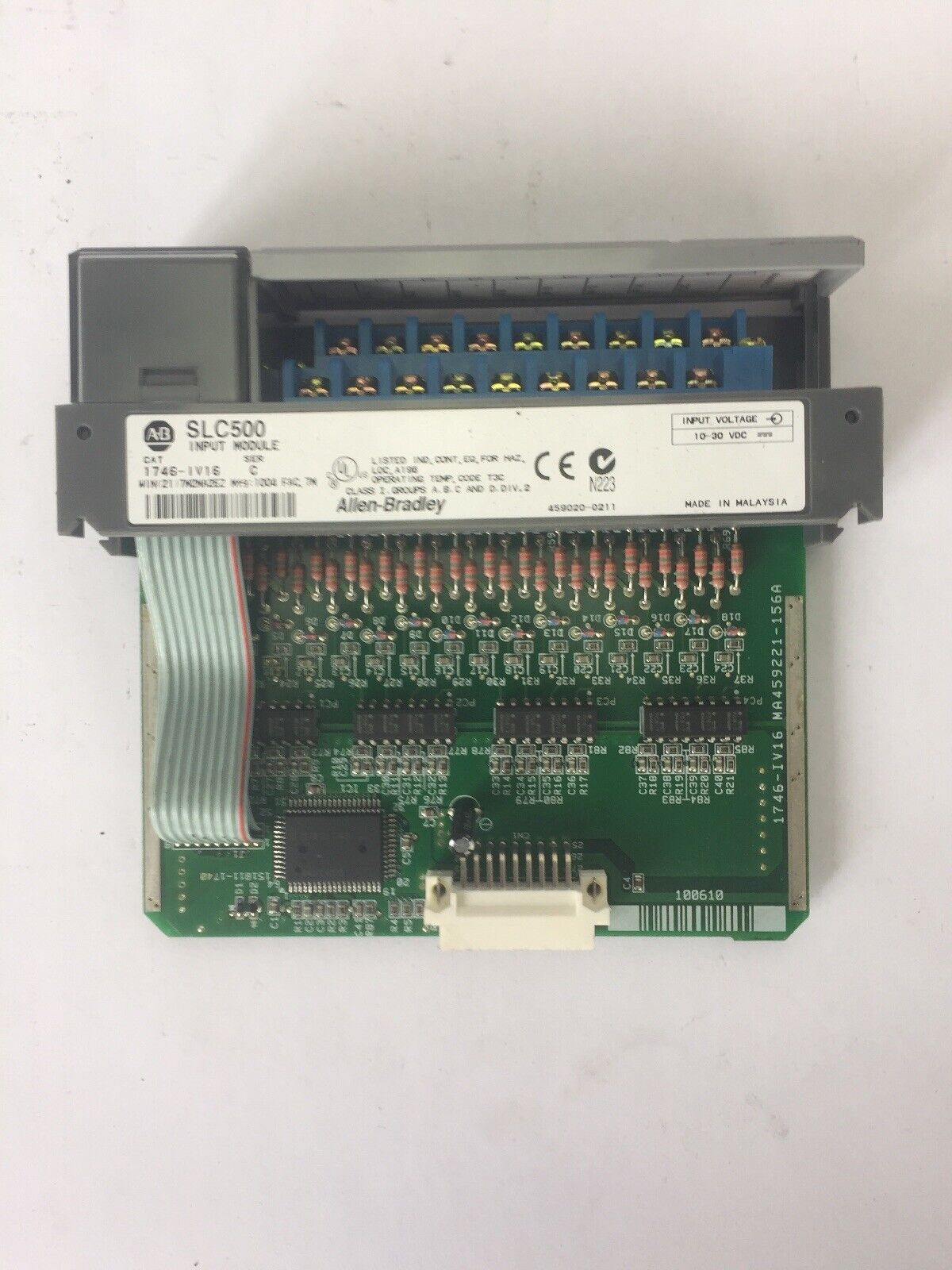 ALLEN BRADLEY 1746-IV16 INPUT MODULE SER C 10-30VDC