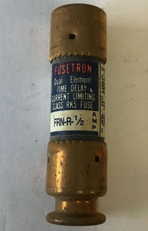 FUSETRON FRN-R-1/2 FUSE 1/2AMP 250VAC CLASS RK5 ***LOTOF11***